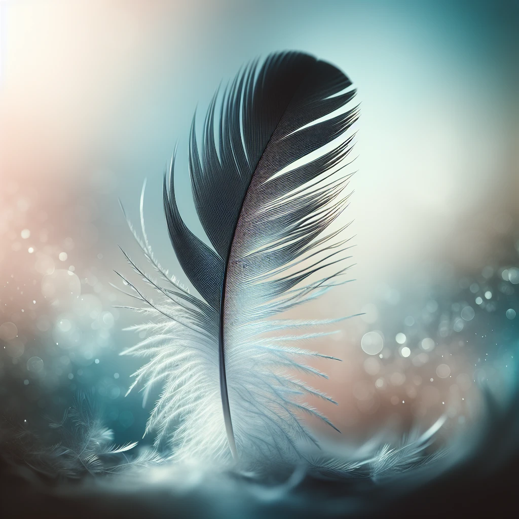 Black and white feather spiritual meaning