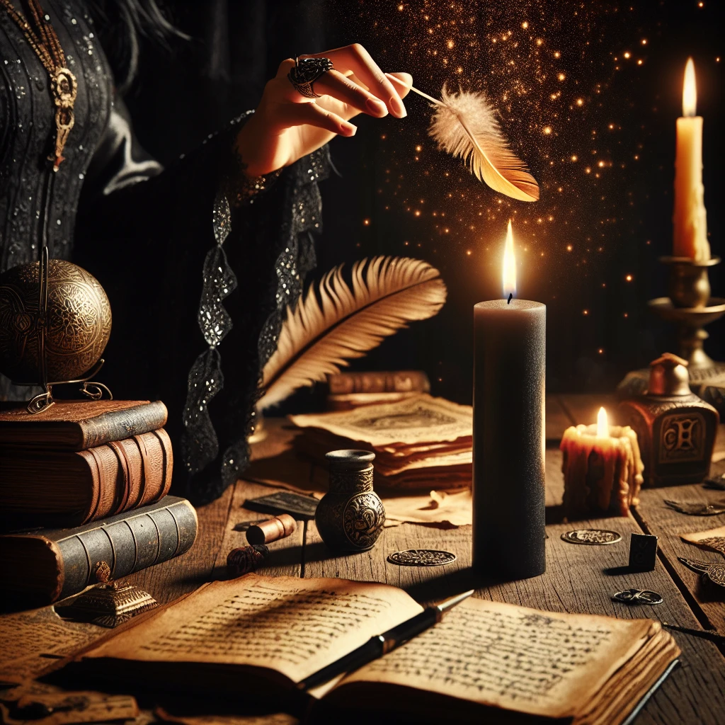 Black candle meaning and spell