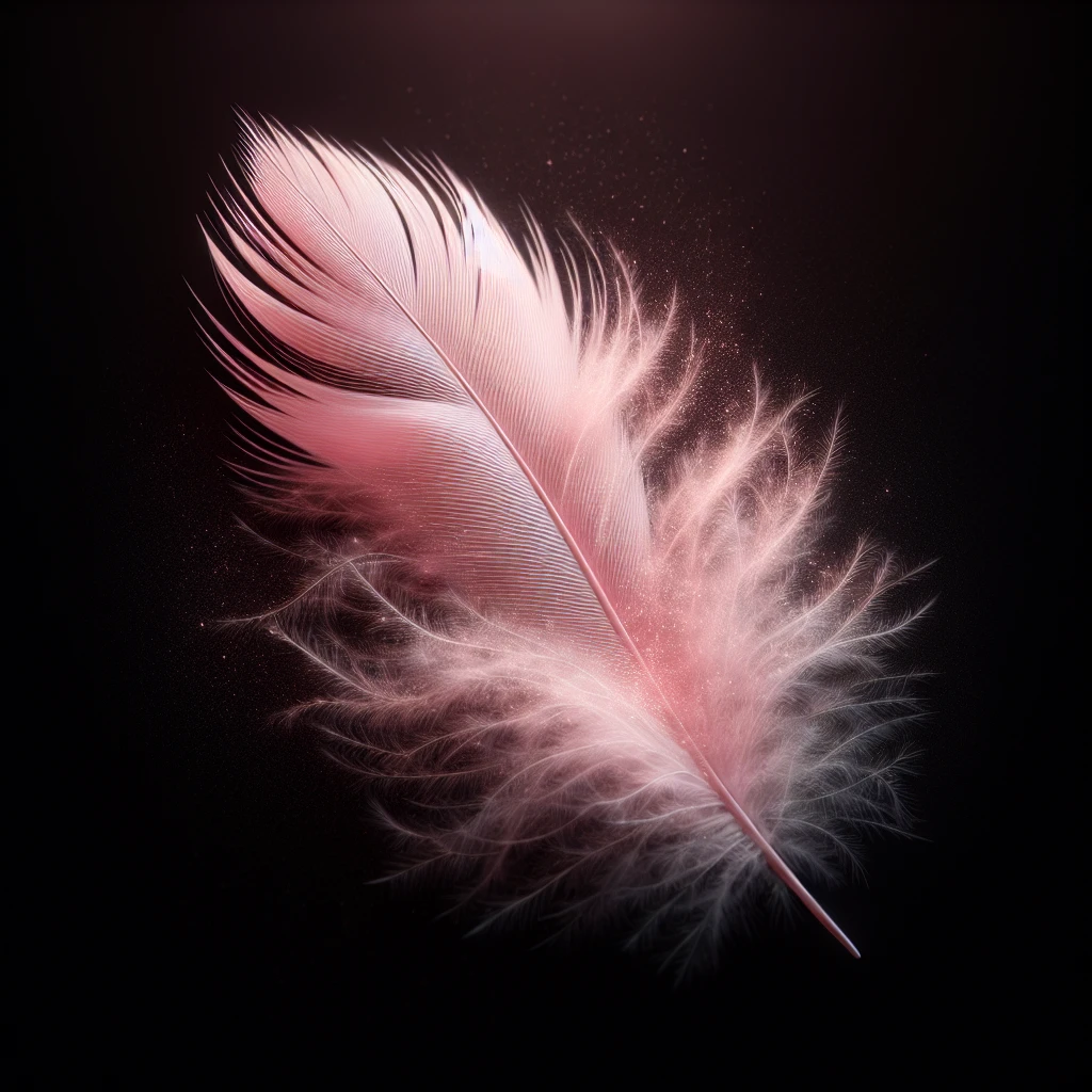 Pink feather meaning