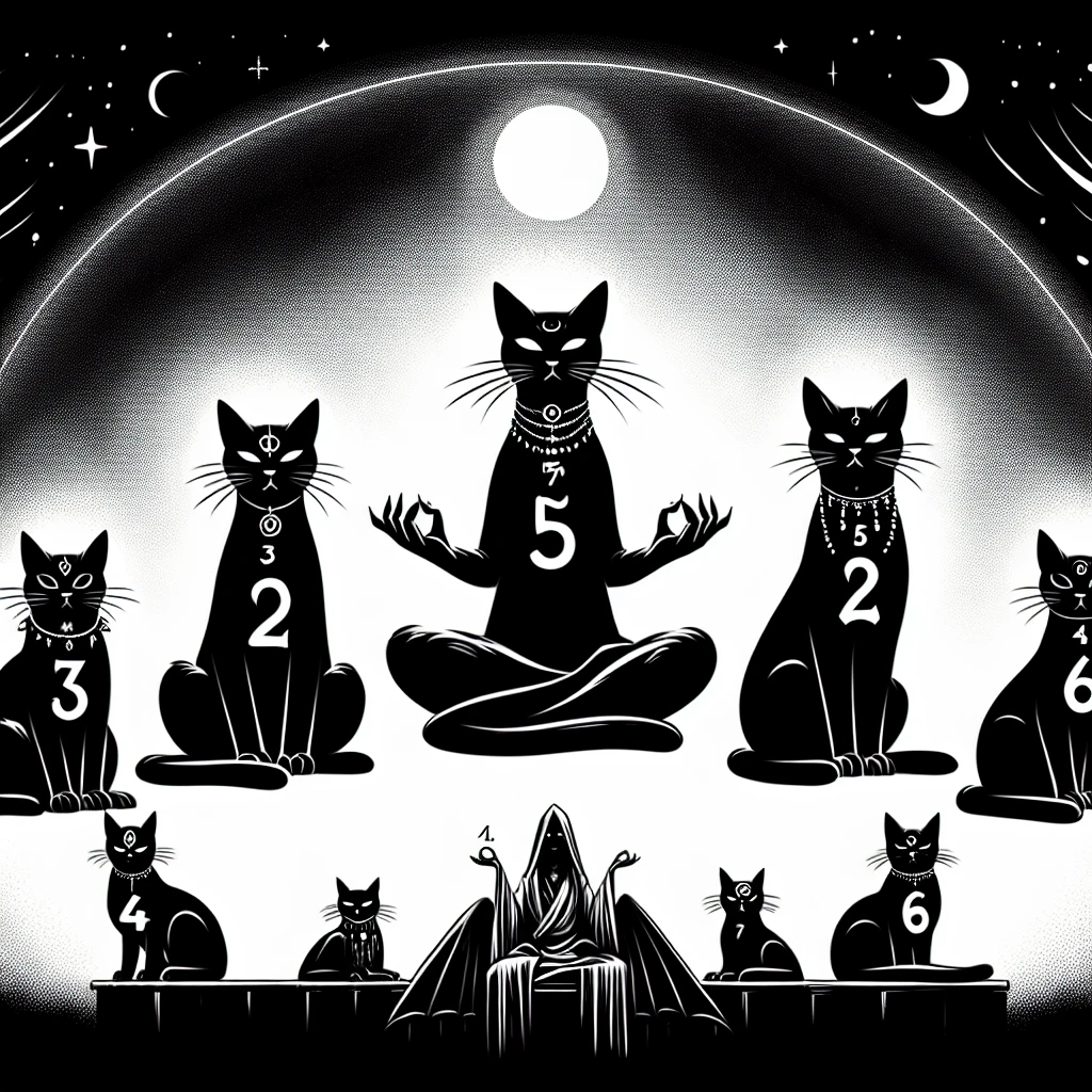 Seeing 2 3 4 5 and 6 black cats spiritual meaning