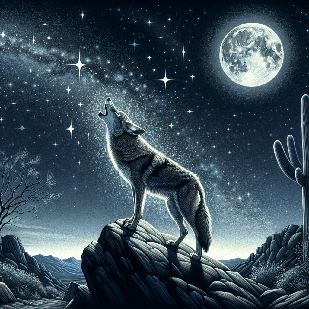 Spiritual meaning of a coyote howling at night