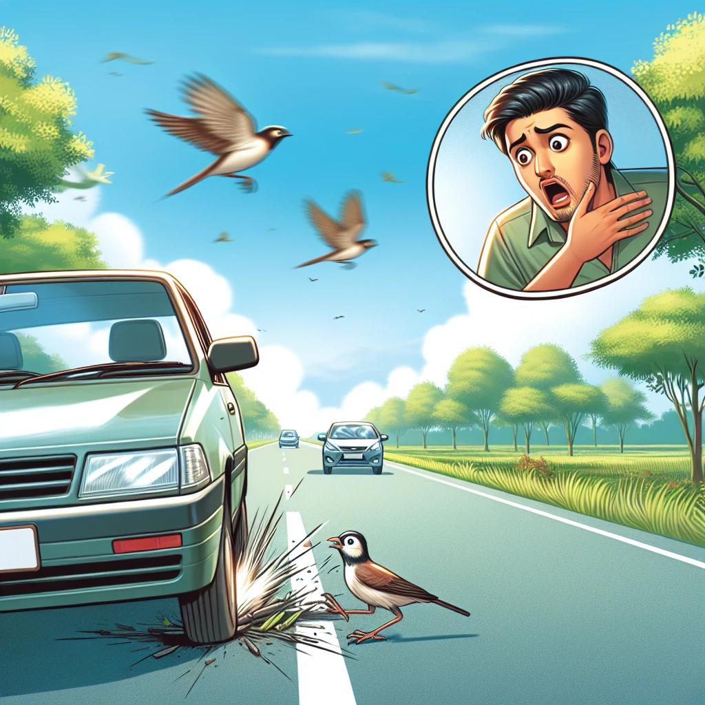 What does it mean when you hit a bird while driving