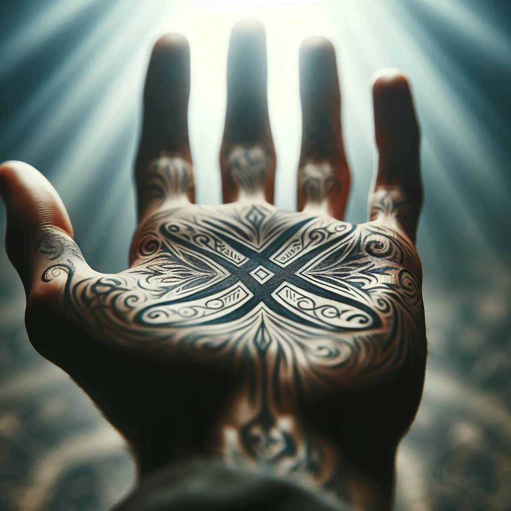 X on palm of hand spiritual meaning