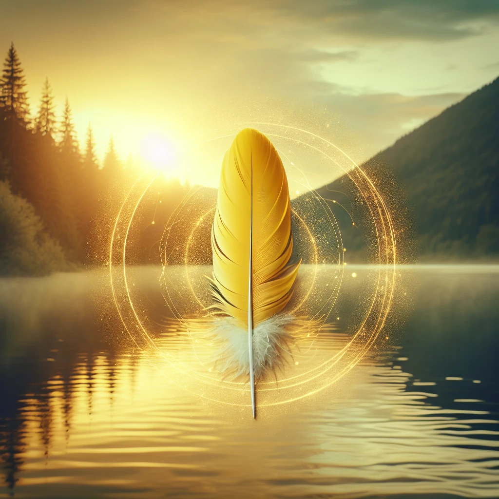 Yellow feather spiritual meaning